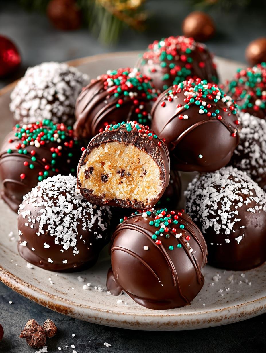 Delightful Christmas Truffles with Cranberry and Pistachio - Christmas Truffles - additional detail