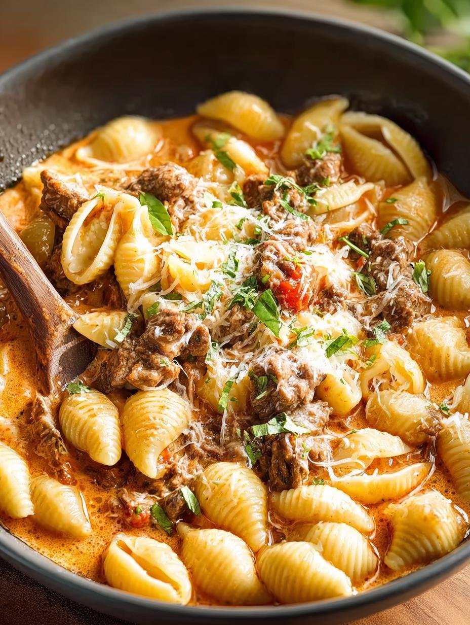 Delicious Creamy Beef Shells: A Comforting Delight - Creamy Beef Shells - additional detail