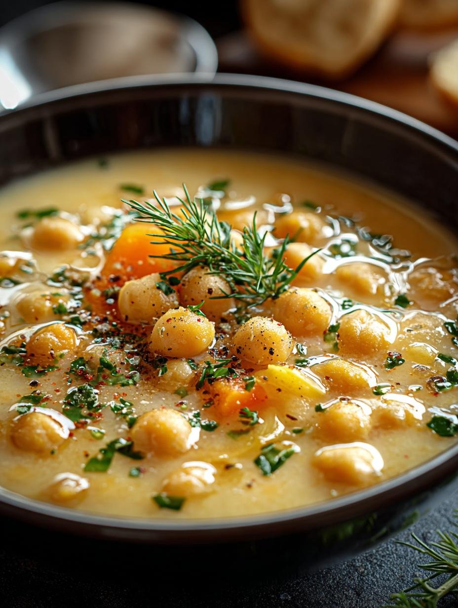 Creamy Garlic Chickpea Soup: 5 Steps to Comfort - Creamy Garlic Chickpea Soup - main visual representation