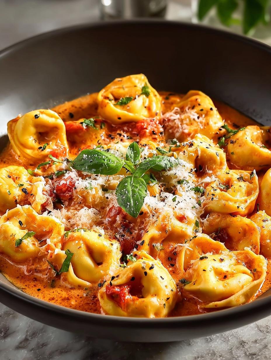 Creamy Tomato Tortellini: 7 Quick Dinner Ideas - Creamy Tomato Tortellini - additional detail