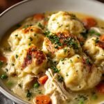Dump Crockpot Chicken Dumplings