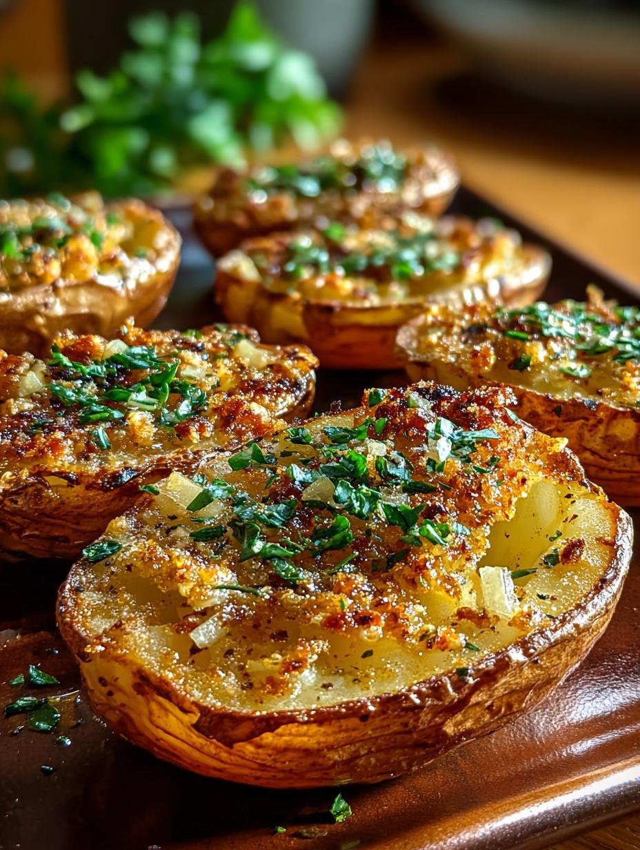 Irresistible Crispy Garlic Herb Potato Skins Recipe