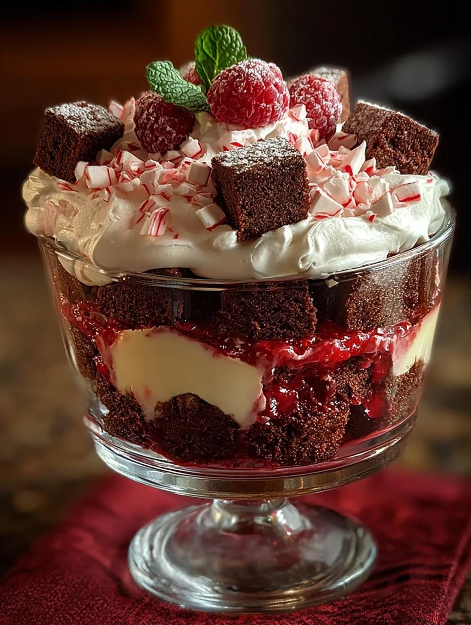 Irresistible Peppermint Brownie Trifle Recipe for the Holidays