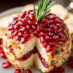 Pomegranate Christmas Cheese Ball