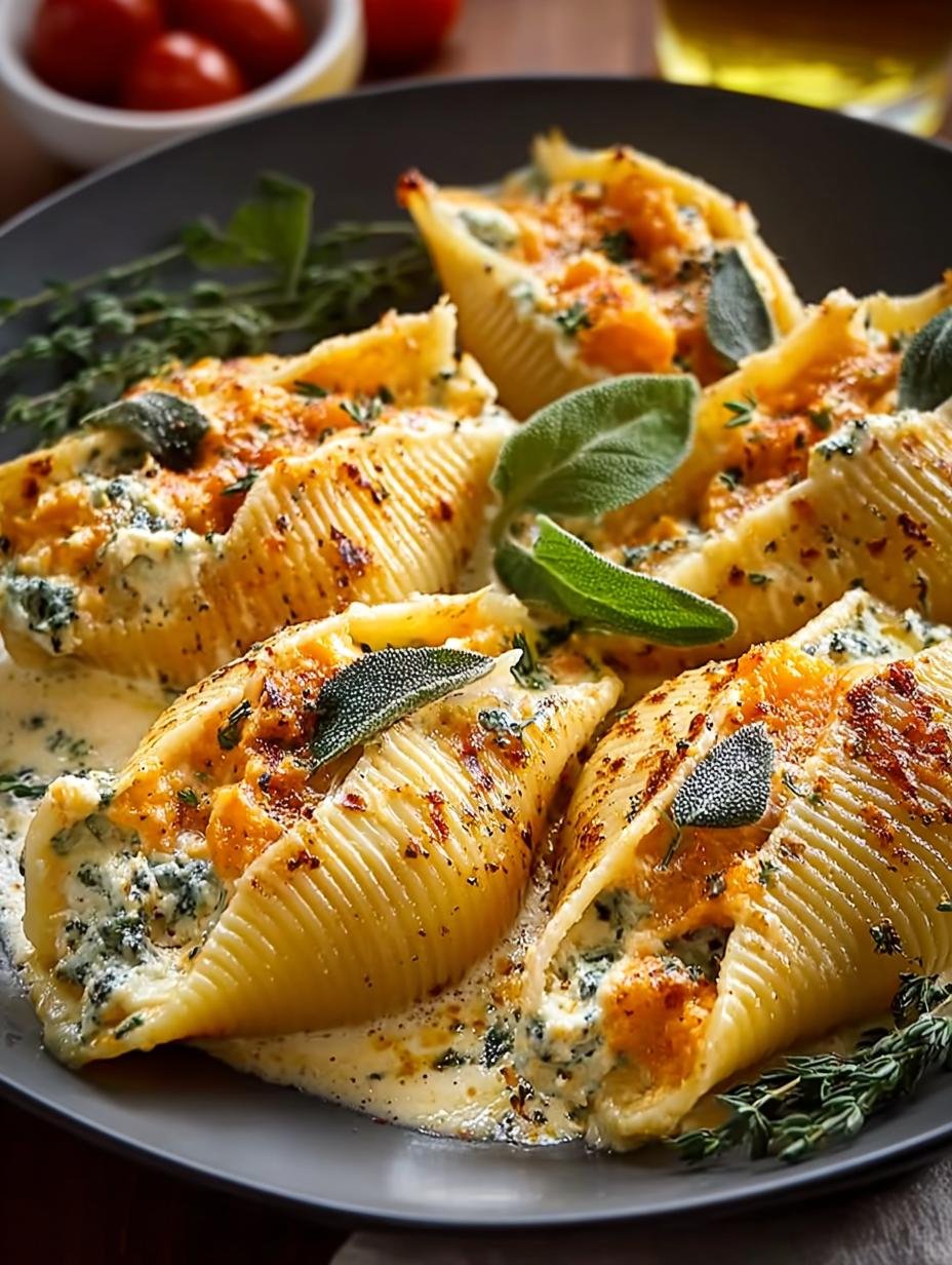 Delicious Pumpkin Gouda Stuffed Shells for Fall Comfort - Pumpkin Gouda Stuffed Shells - main visual representation
