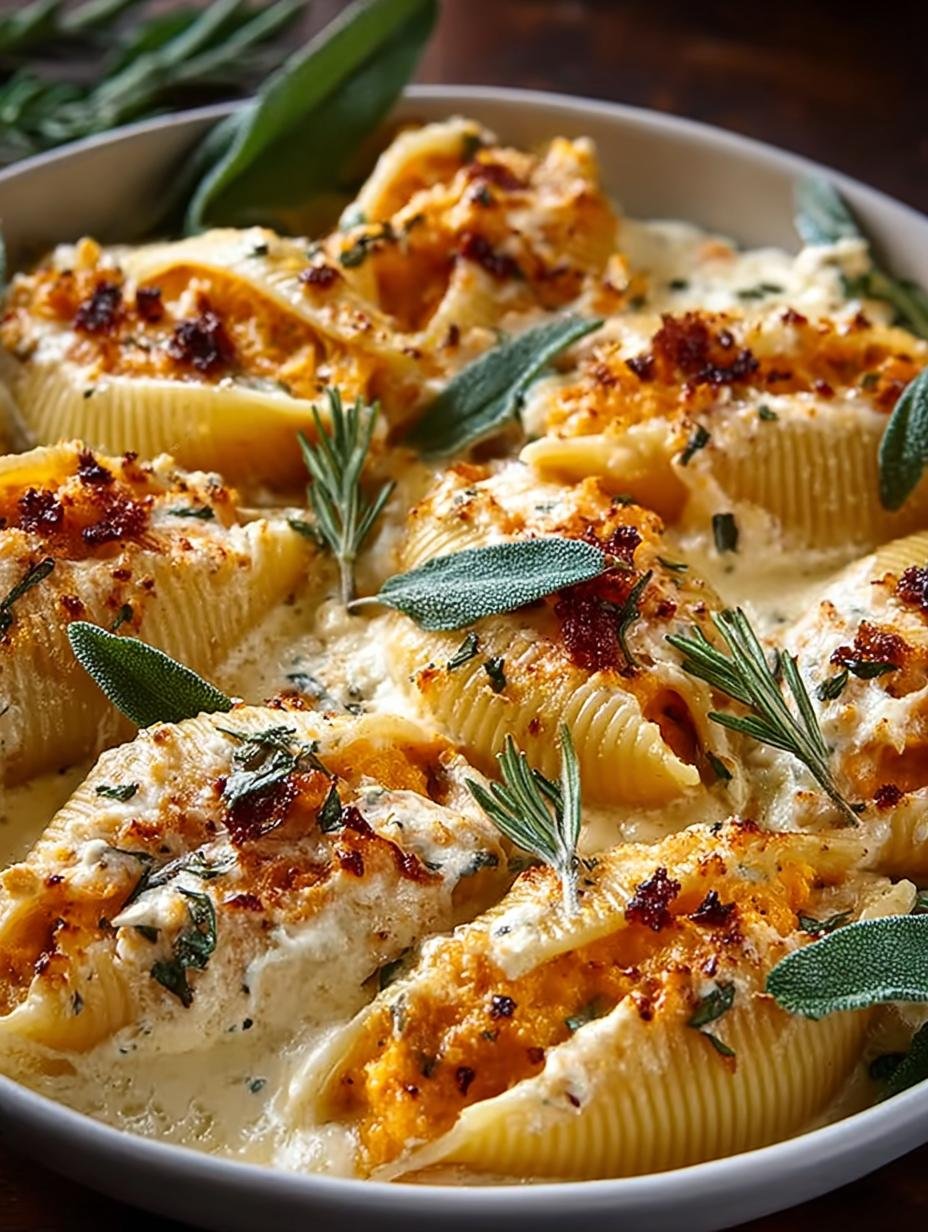 Pumpkin Gouda Stuffed Shells