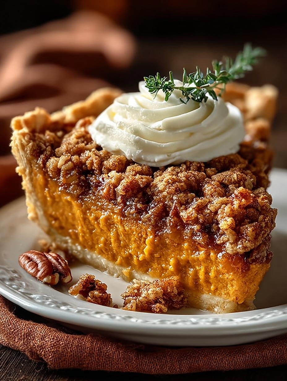 Irresistible Pumpkin Pie Crisp with Cinnamon Streusel - Pumpkin Pie Crisp - additional detail
