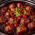 Slow Cooker Cranberry Meatballs