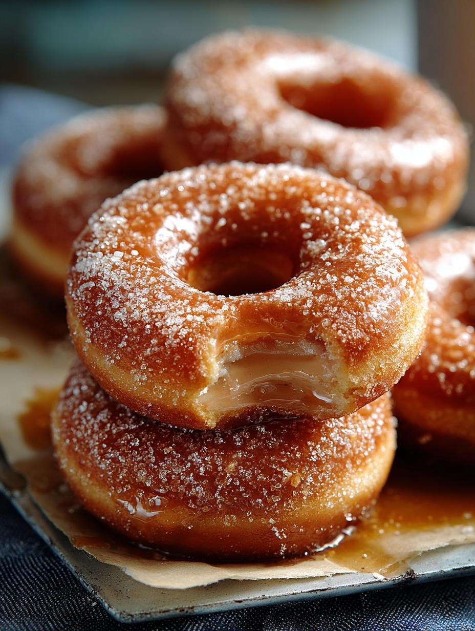 Delicious Baked Apple Cider Doughnuts with Caramel Glaze - Baked Apple Cider Doughnuts - additional detail