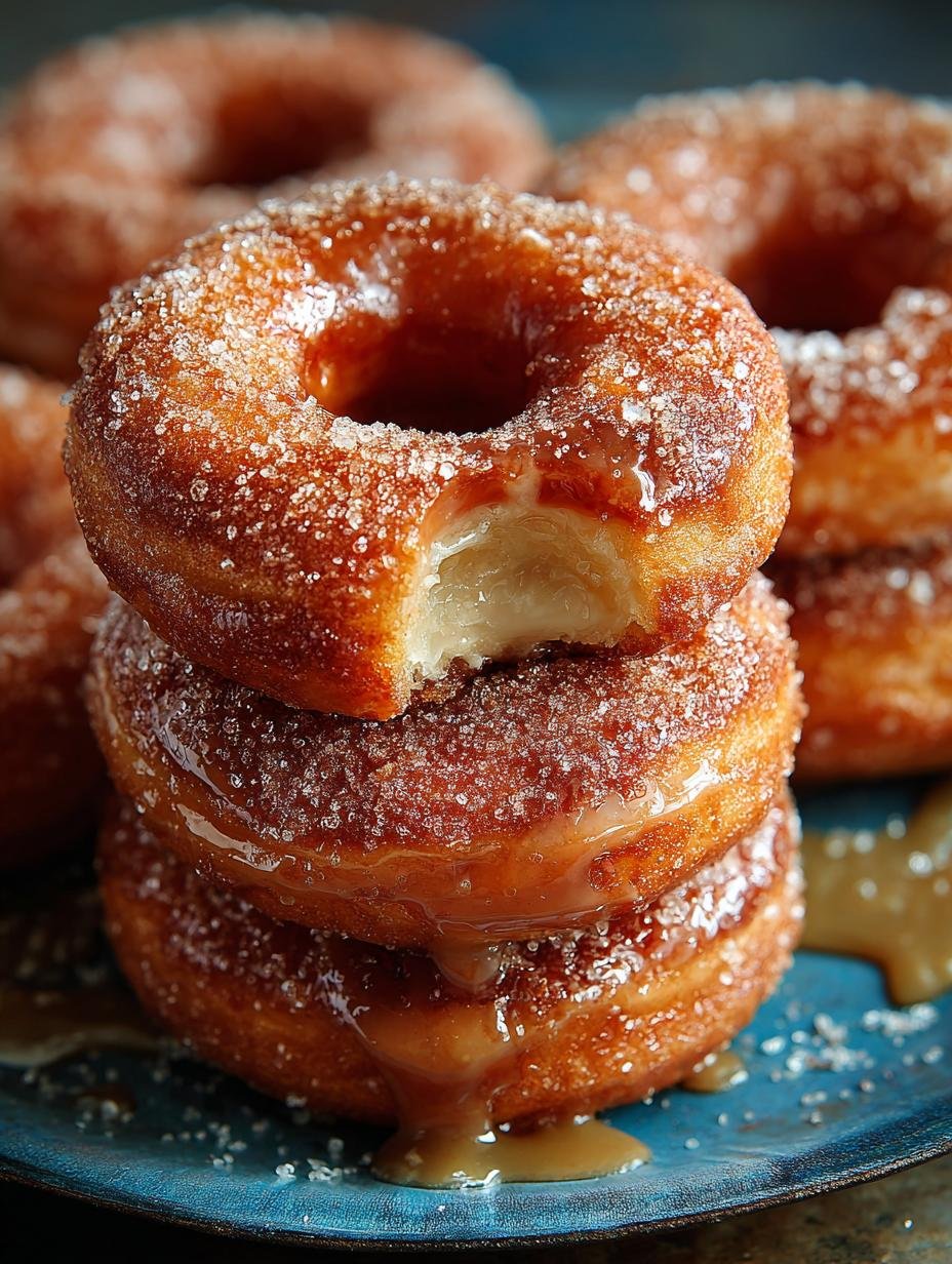 Delicious Baked Apple Cider Doughnuts with Caramel Glaze