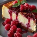 Baked Raspberry Cheesecake