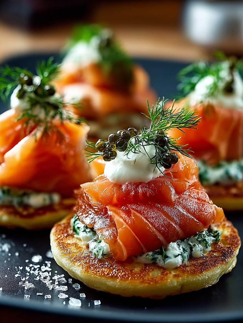 Blinis with Smoked Salmon: 5 Steps to Gourmet Delight - Blinis with Smoked Salmon - additional detail