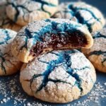 Blue Crinkle Cookies