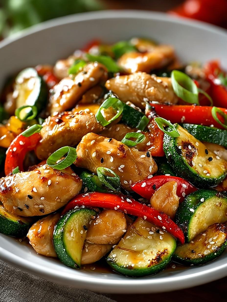 Chicken Zucchini Stir Fry
