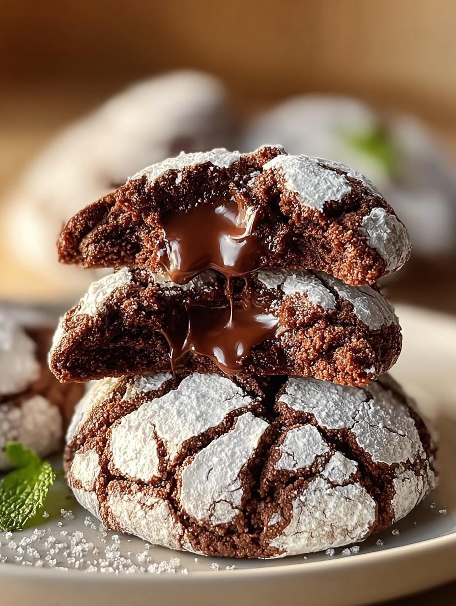 Decadent Chocolate Crinkle Blossom Cookies You Can't Resist - Chocolate Crinkle Blossom Cookies - additional detail