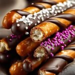 Chocolate Dipped Pretzel Rods