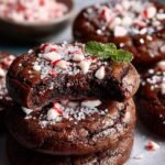 Chocolate Peppermint Brownie Cookies