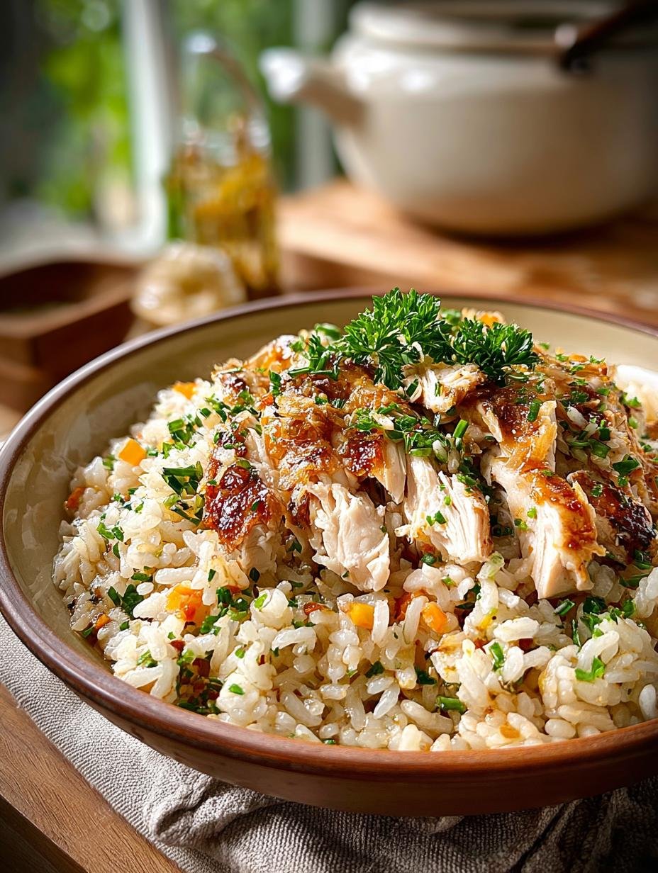 Comforting Crockpot Chicken Rice