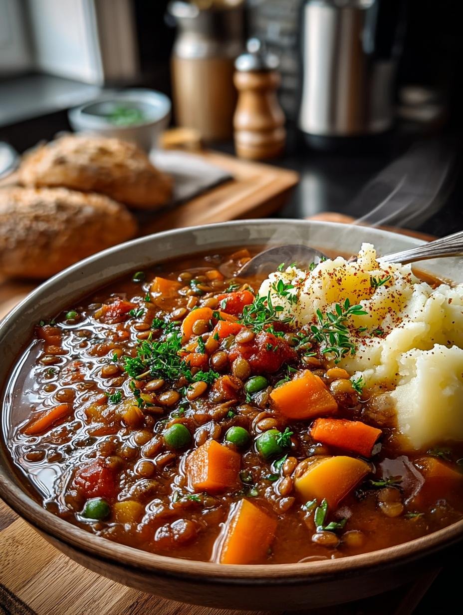 Comforting Hearty Lentil Stew: A Cozy Winter Dish - Comforting Hearty Lentil Stew - main visual representation