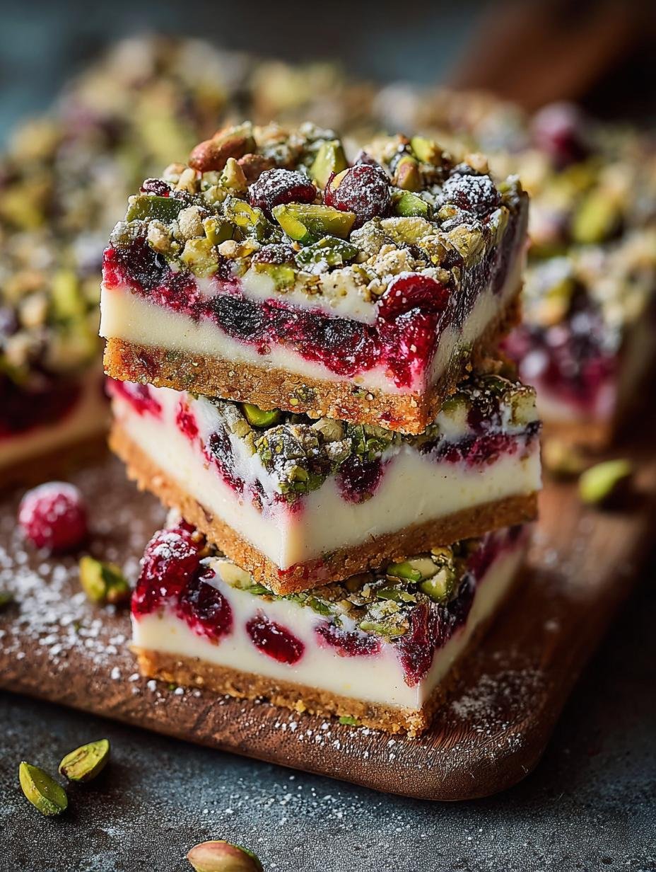 Delicious Cranberry Pistachio Slice for Festive Seasons - Cranberry Pistachio Slice - additional detail