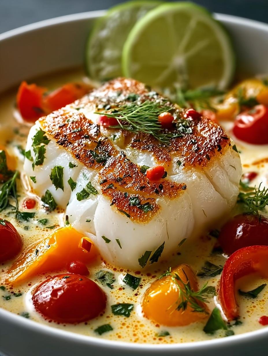 Delicious Creamy Coconut White Fish Stew in 35 Minutes