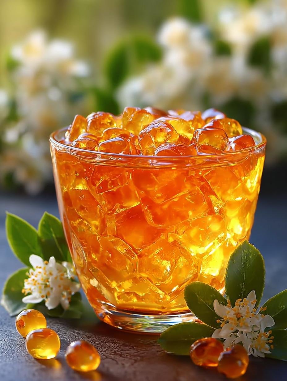 Delight in Crystal Osmanthus Jelly: A Refreshing Treat - Crystal Osmanthus Jelly - main visual representation