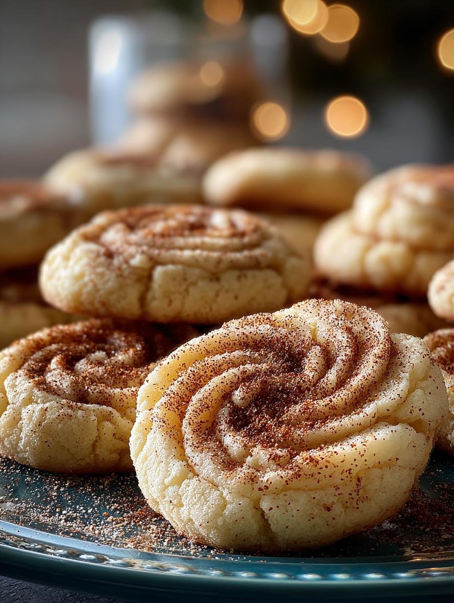 Festive Eggnog Snickerdoodle Thumbprint Cookies Delight