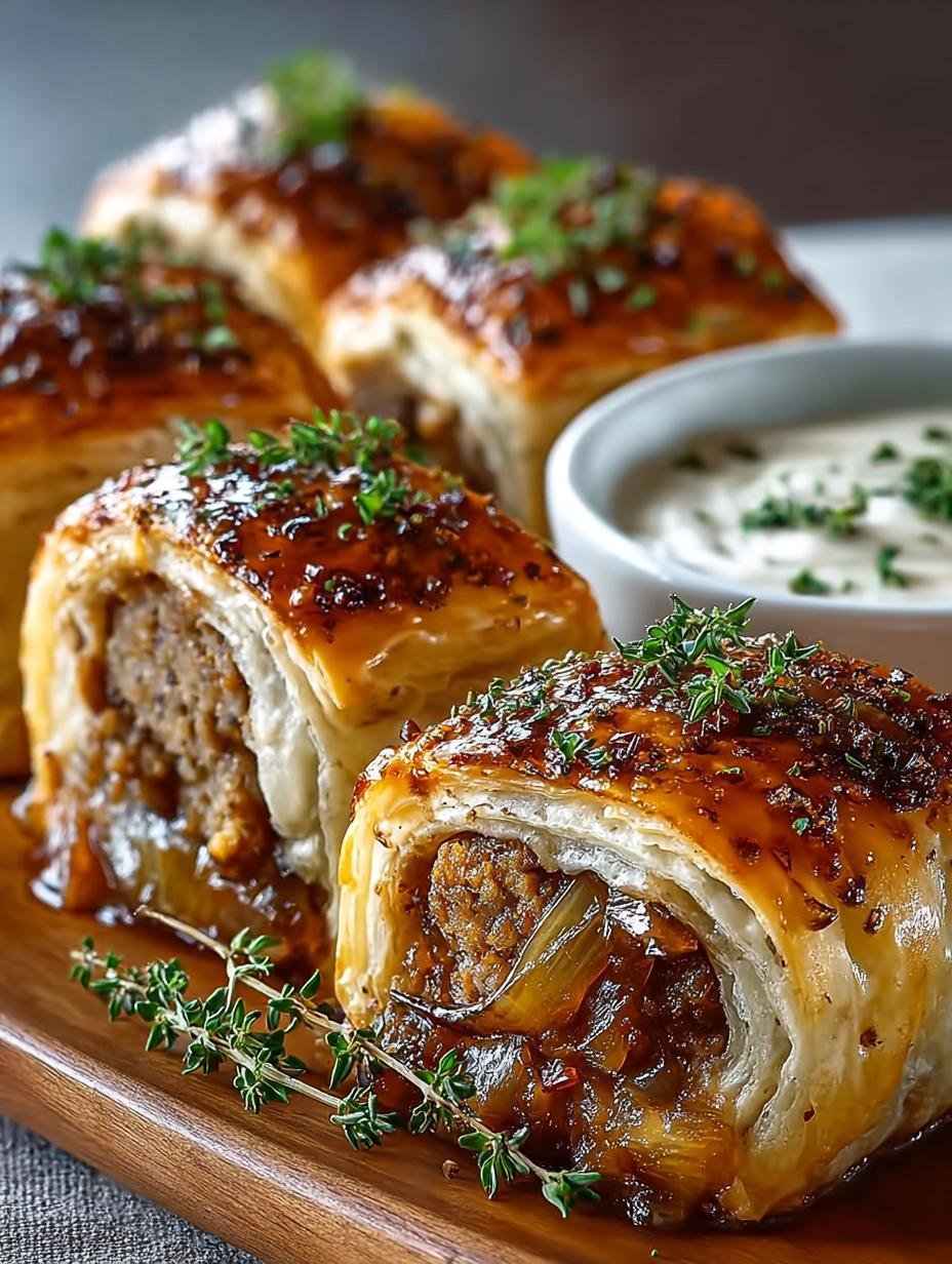 French Onion Sausage Rolls: 12 Delicious Bites to Savor - French Onion Sausage Rolls - main visual representation
