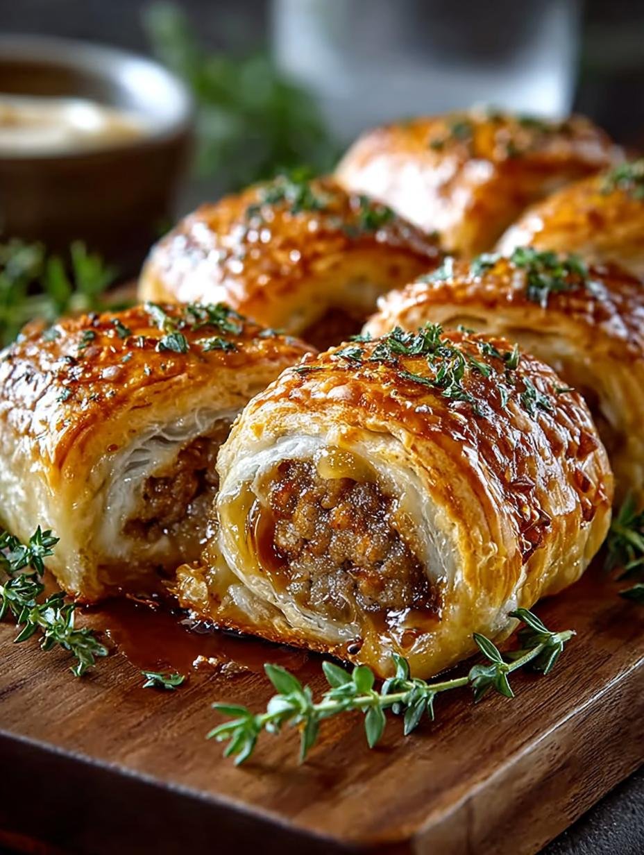 French Onion Sausage Rolls: 12 Delicious Bites to Savor - French Onion Sausage Rolls - additional detail