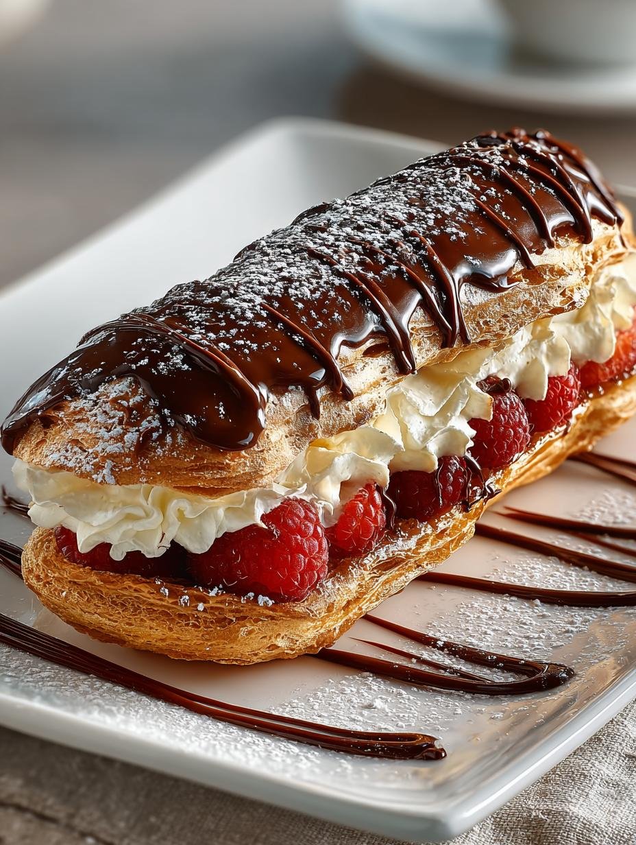 Delicious Giant Chocolate Eclair Recipe for Any Occasion - Giant Chocolate Eclair - main visual representation