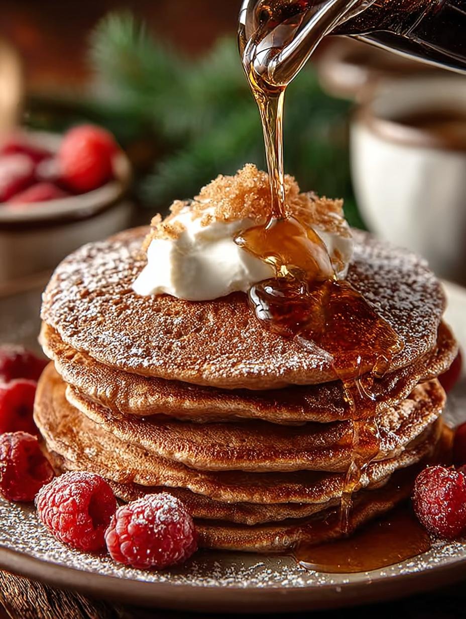 Warm Gingerbread Pancakes: 5 Festive Breakfast Ideas - Gingerbread Pancakes - additional detail