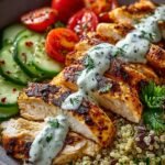Greek Chicken Quinoa Gyro