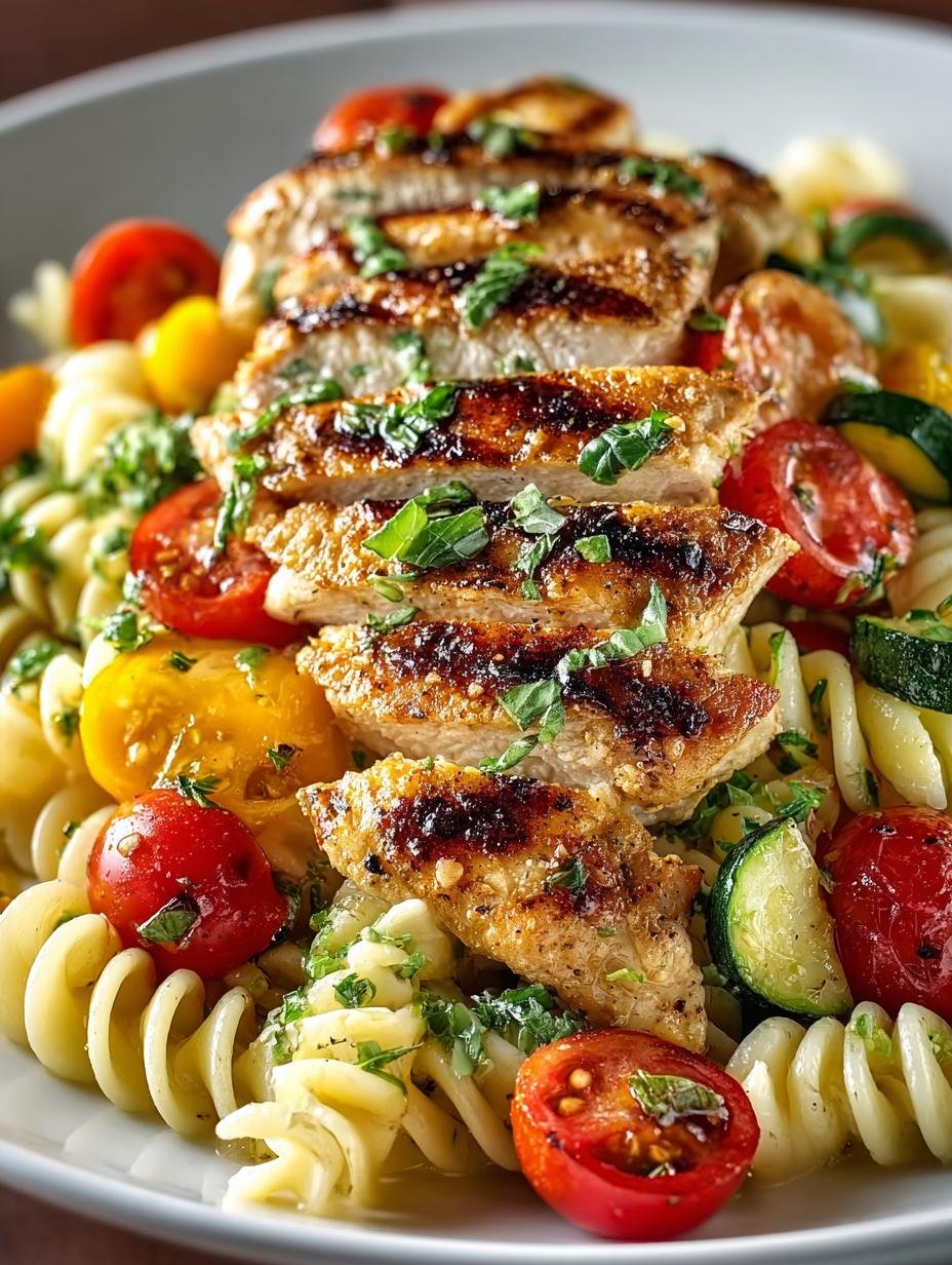 Grilled Chicken Veggie Pasta: 5 Easy Healthy Recipes - Grilled Chicken Veggie Pasta - main visual representation