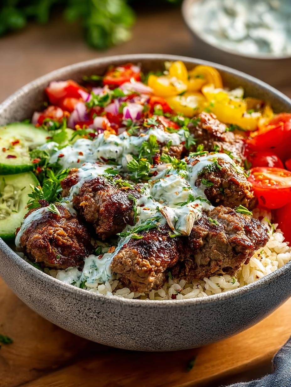 Gyro Bowls: 4 Irresistible Meatball Recipes You'll Love - Gyro Bowls - main visual representation