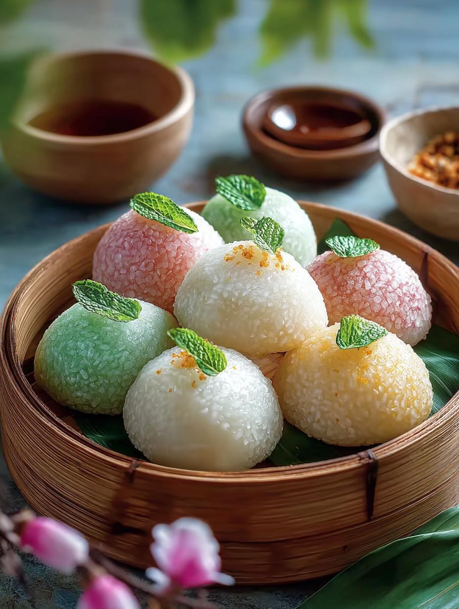 Delicious Hakka Steamed Rice Cakes with Beet & Pumpkin