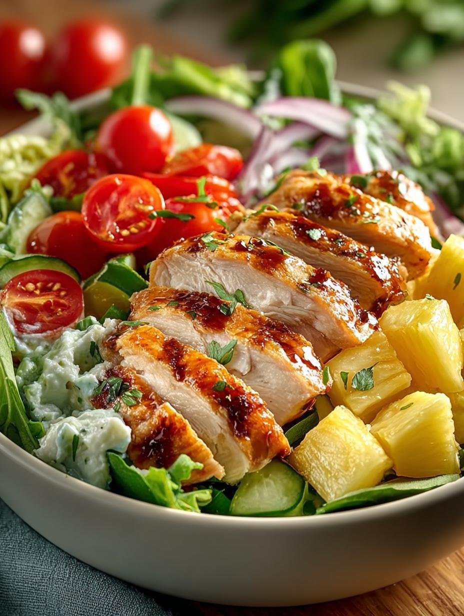 Hawaiian Chicken Salad Bowl: 7 Refreshing Ingredients - Hawaiian Chicken Salad Bowl - main visual representation