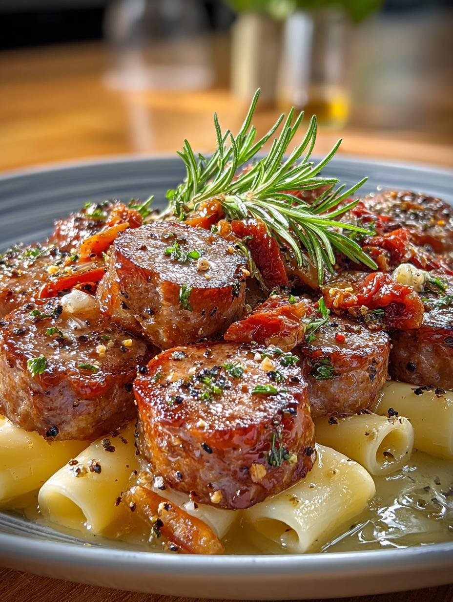 Irresistible Apple Gouda Sausage Pasta Recipe for Dinner - Irresistible Apple Gouda Sausage - additional detail