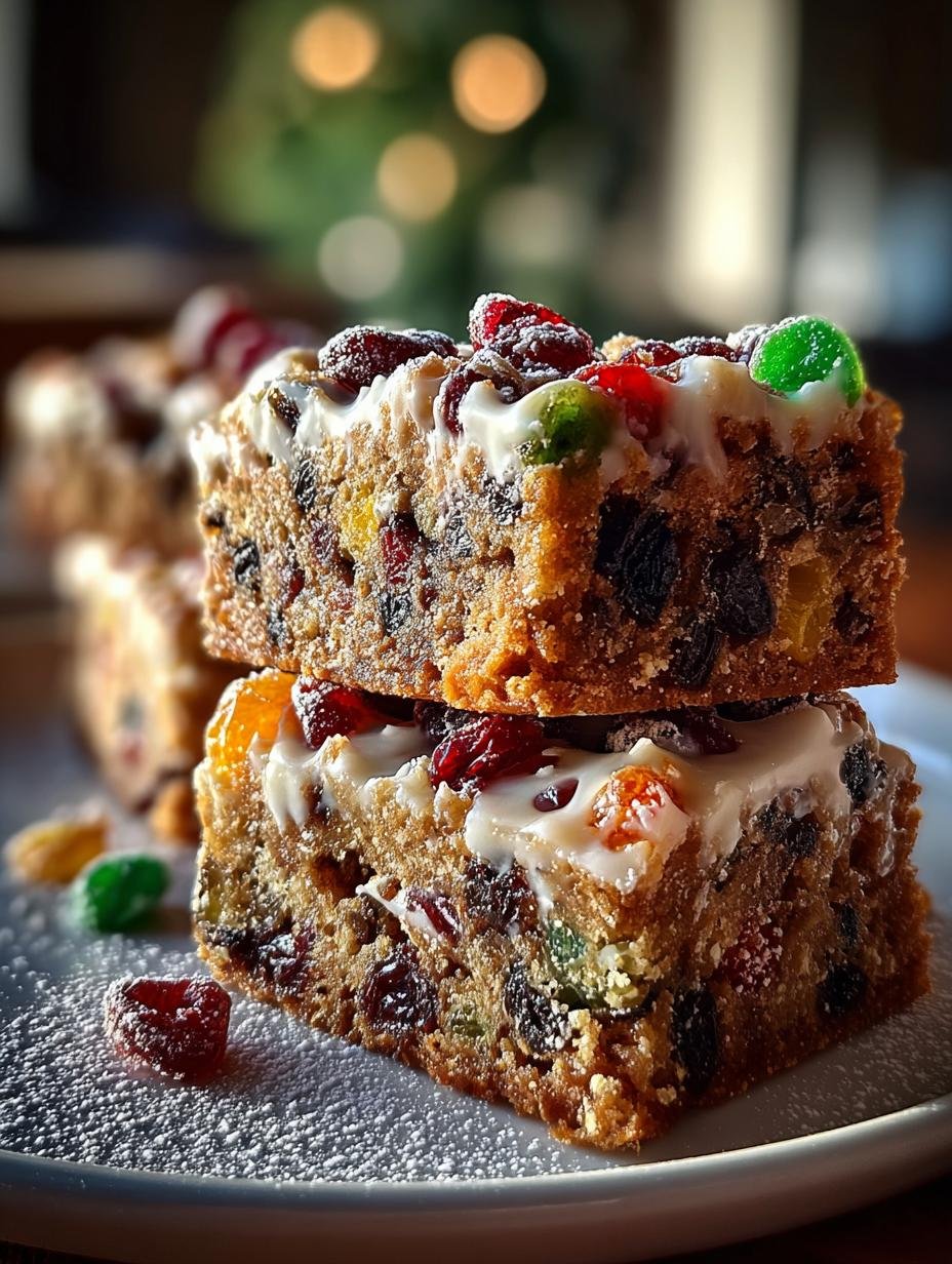 Irresistible Christmas Fruitcake Bars: A Festive Delight - Irresistible Christmas Fruitcake Bars - main visual representation
