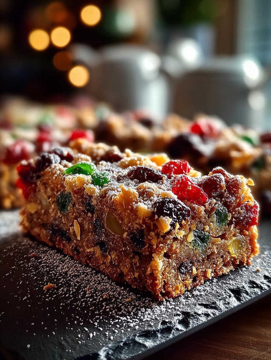Irresistible Christmas Fruitcake Bars: A Festive Delight - Irresistible Christmas Fruitcake Bars - additional detail