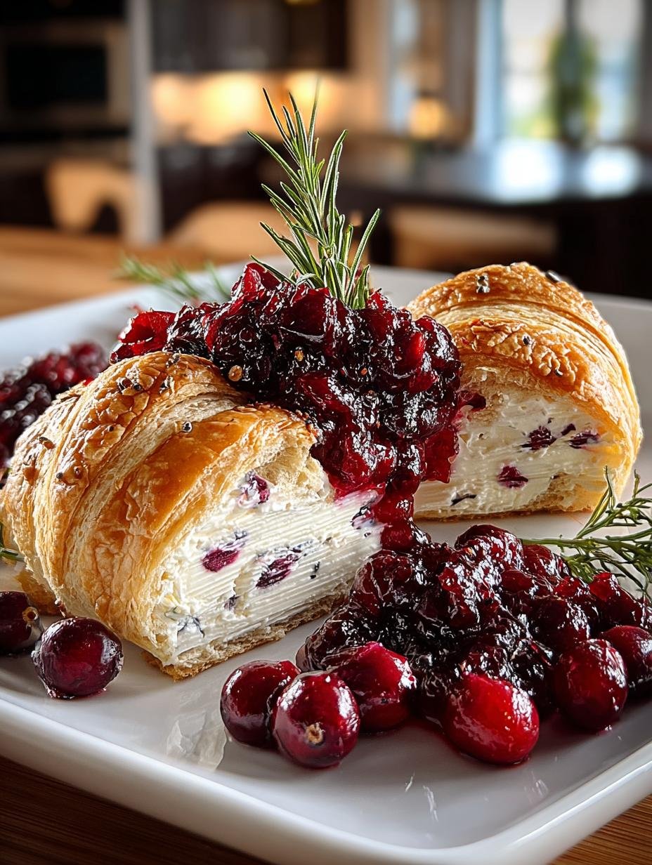 Irresistible Cranberry Cream Cheese Crescent Bites