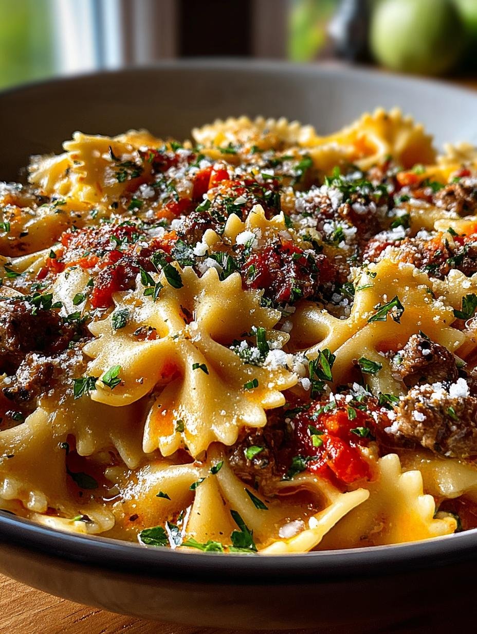 Irresistible Garlic Butter Bowtie