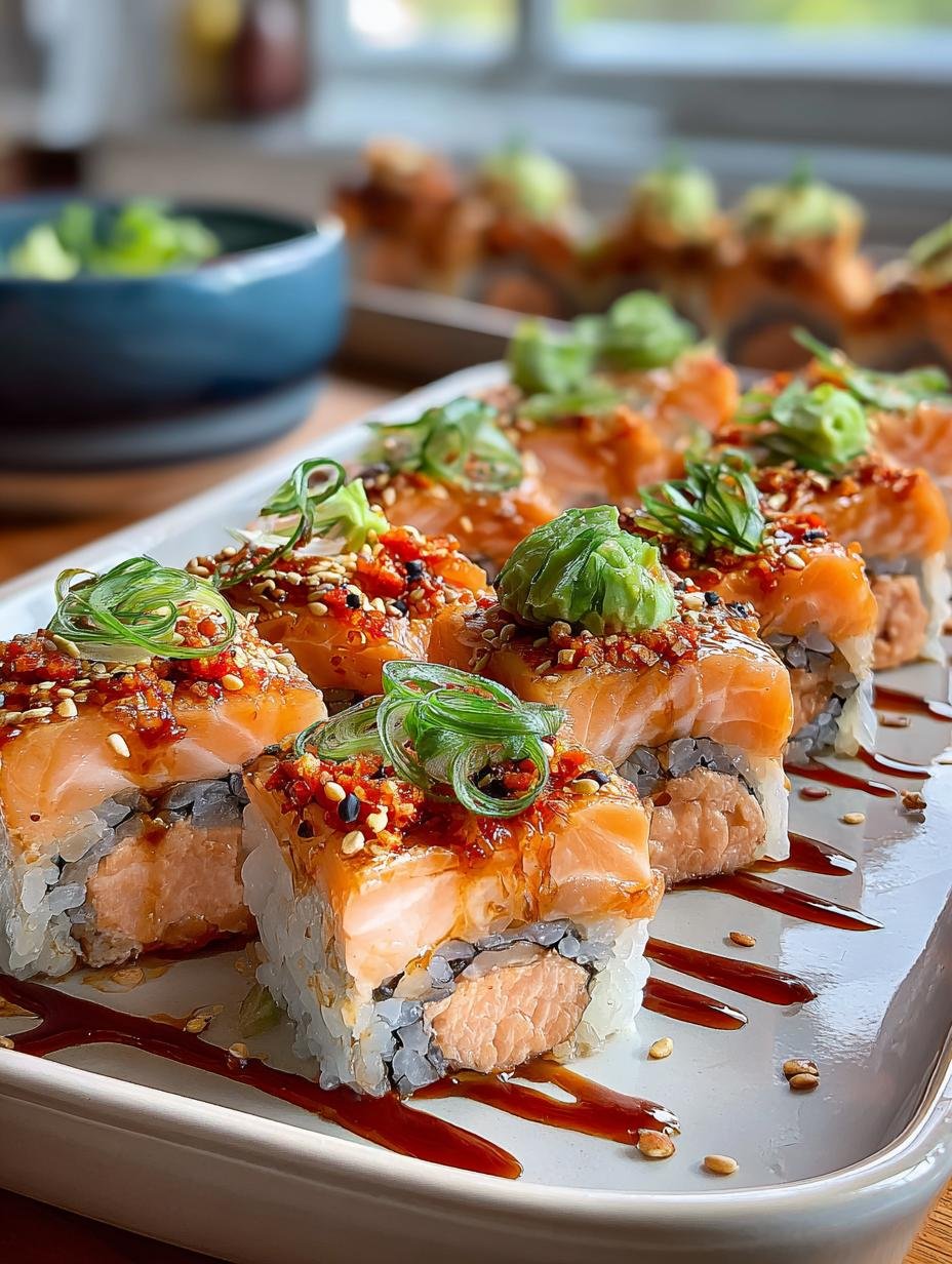 Irresistible Spicy Salmon Sushi Bake Recipe to Try - Irresistible Spicy Salmon Sushi - main visual representation