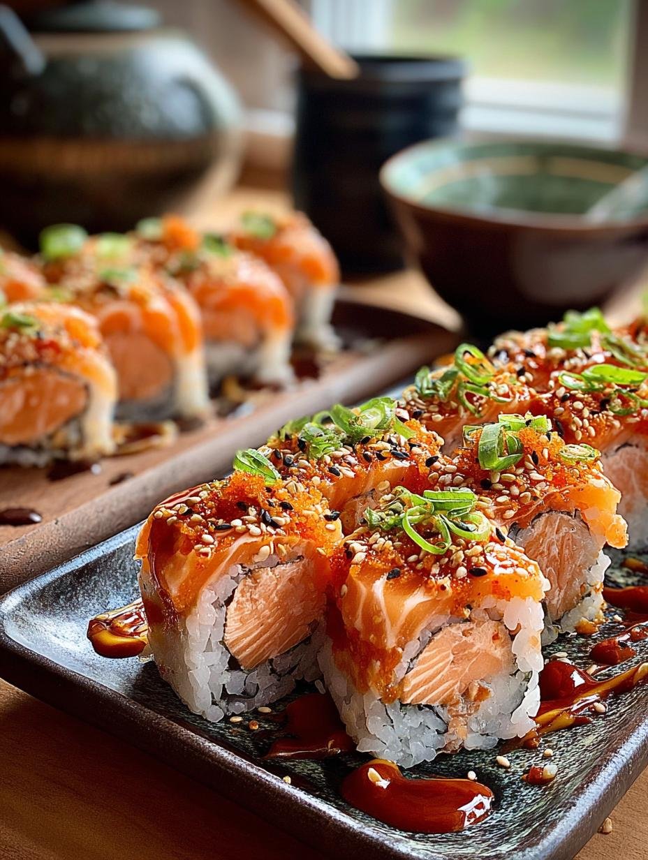 Irresistible Spicy Salmon Sushi Bake Recipe to Try - Irresistible Spicy Salmon Sushi - additional detail