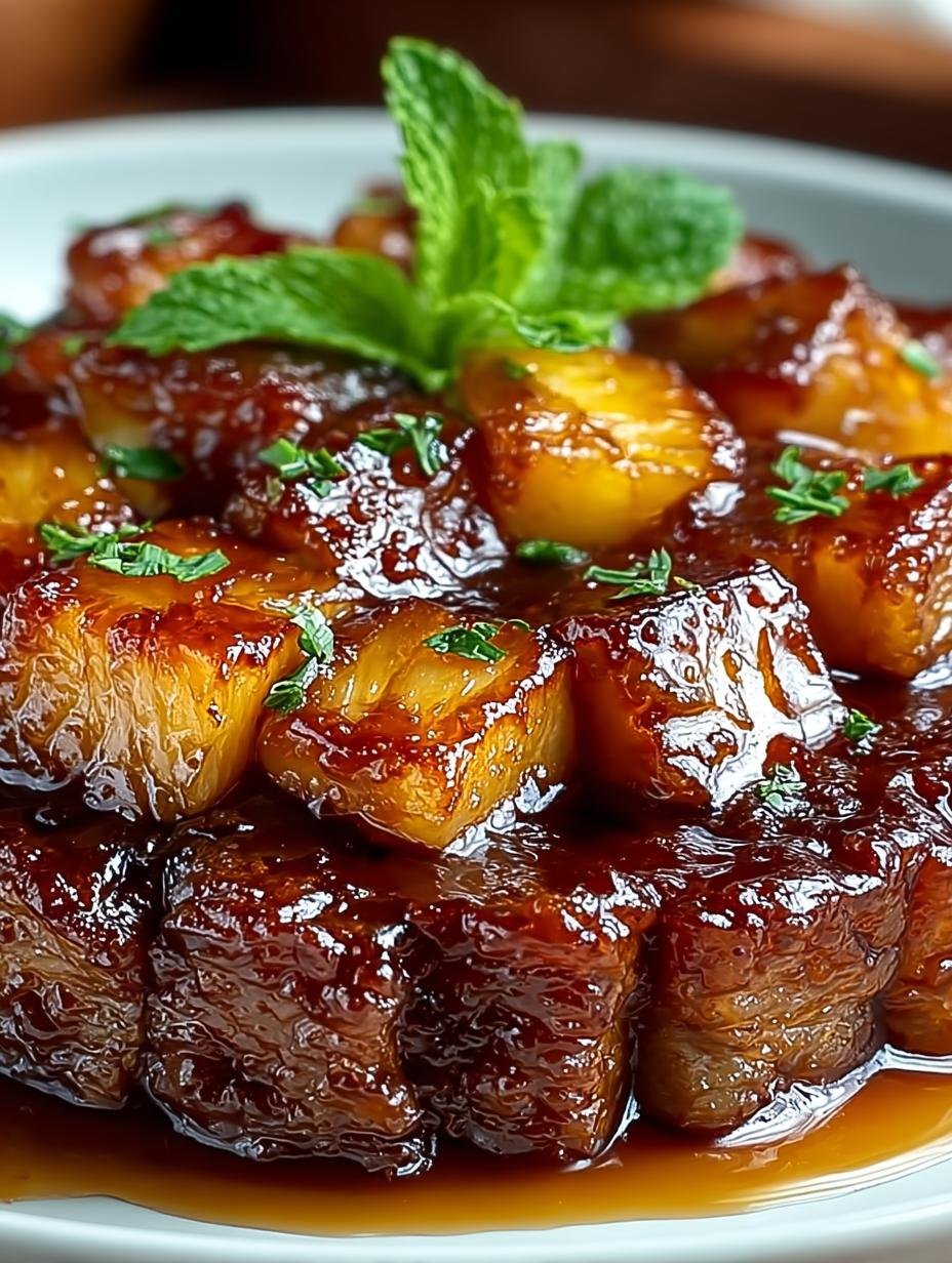 Irresistible Sticky Pineapple Brown Delight for Dessert - Irresistible Sticky Pineapple Brown - main visual representation