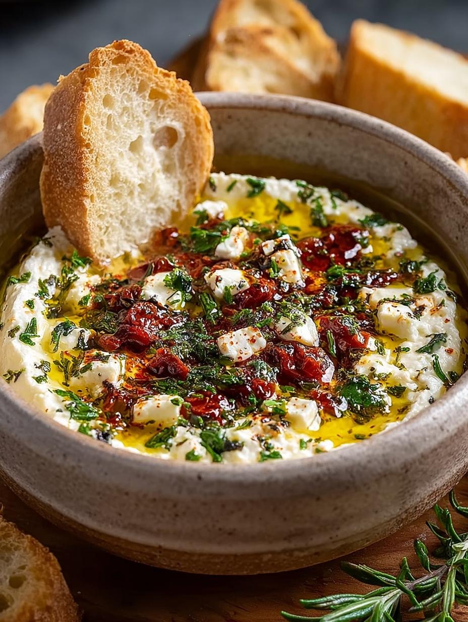 Irresistibly Easy Mediterranean Feta Dip for Any Occasion - Mediterranean Feta Dip - main visual representation