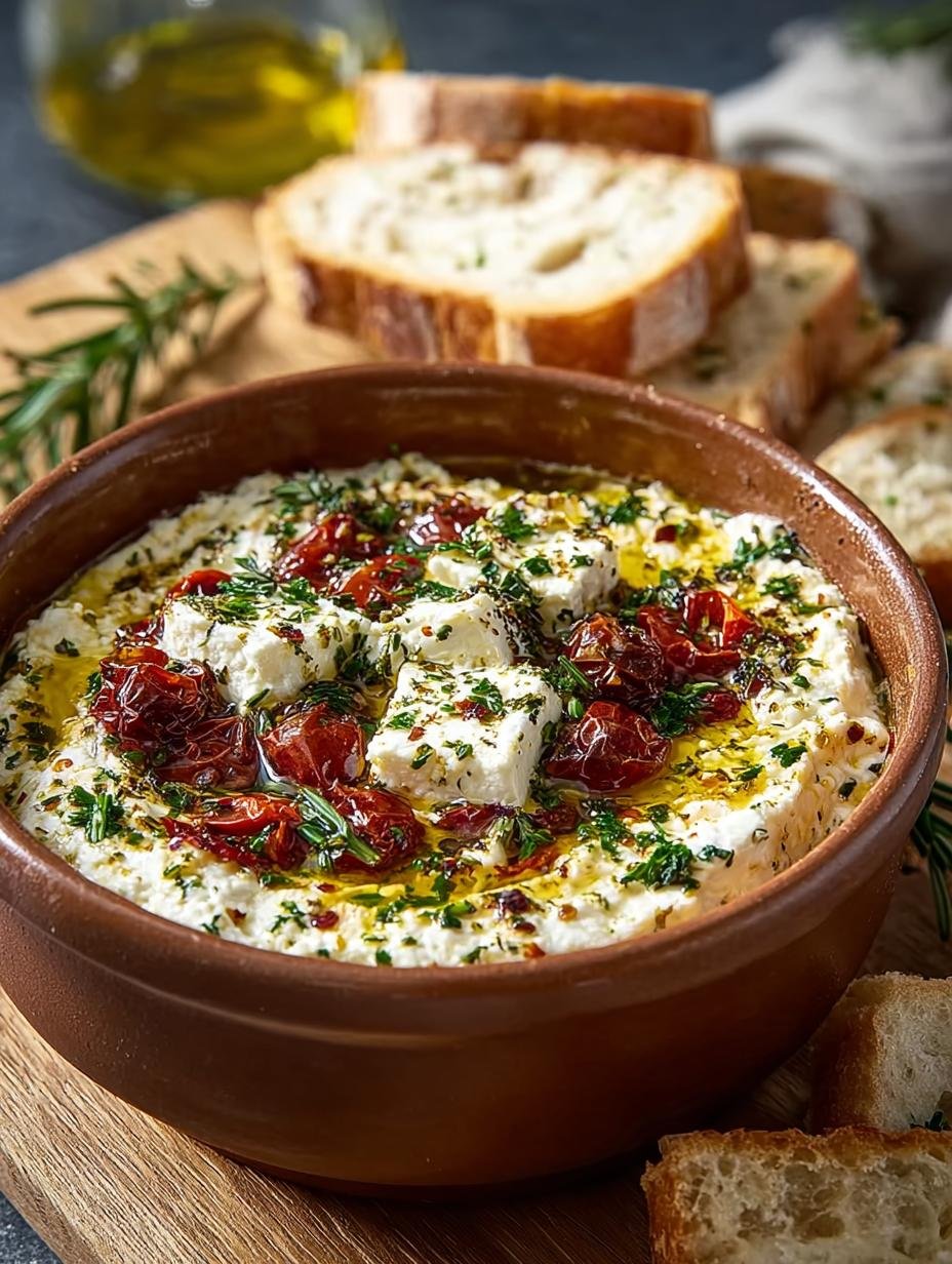 Irresistibly Easy Mediterranean Feta Dip for Any Occasion - Mediterranean Feta Dip - additional detail