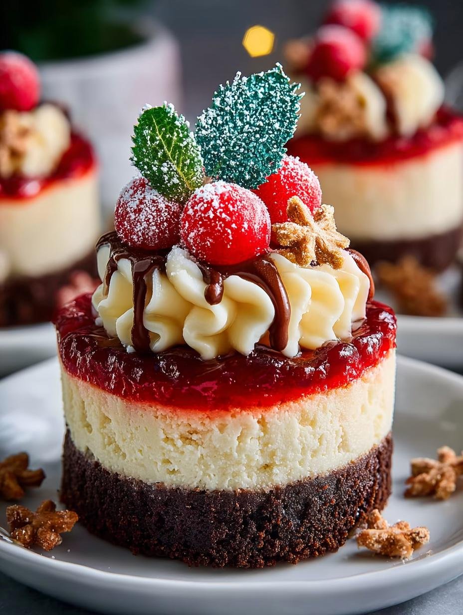 Mini Christmas Cheesecake: 12 Festive Holiday Bites