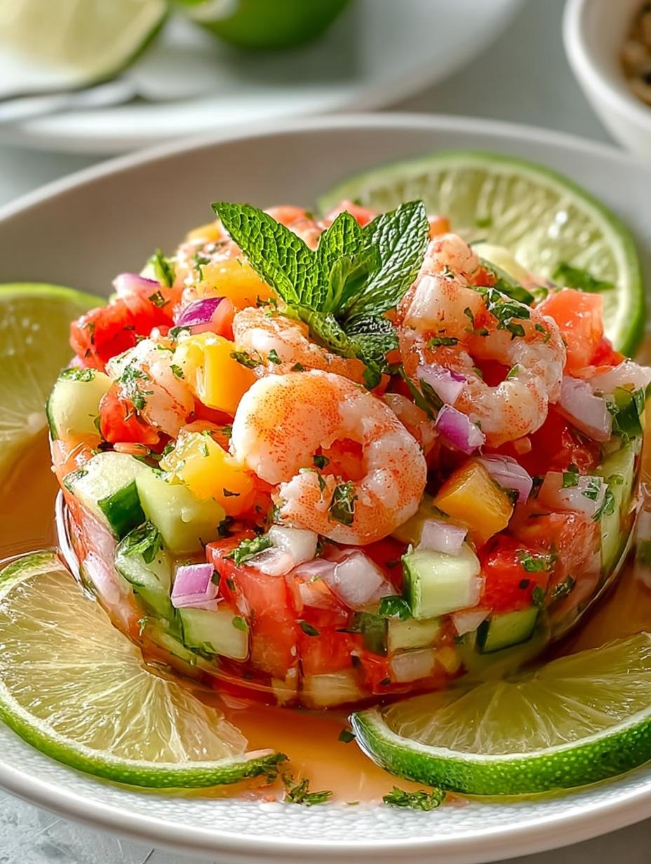 Homemade Peruvian Shrimp Ceviche That Dances with Flavor - Peruvian Shrimp Ceviche - main visual representation