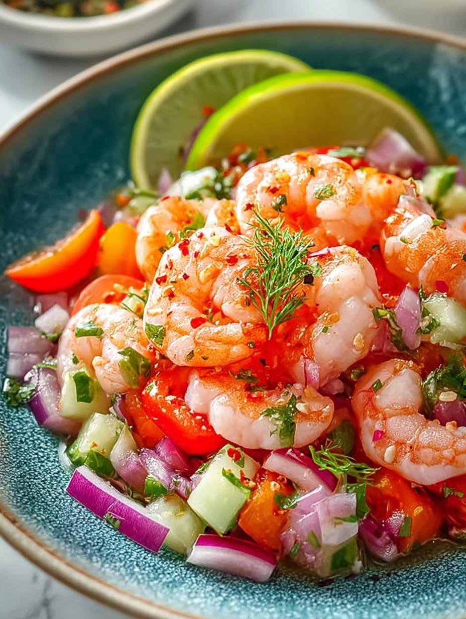 Homemade Peruvian Shrimp Ceviche That Dances with Flavor - Peruvian Shrimp Ceviche - additional detail