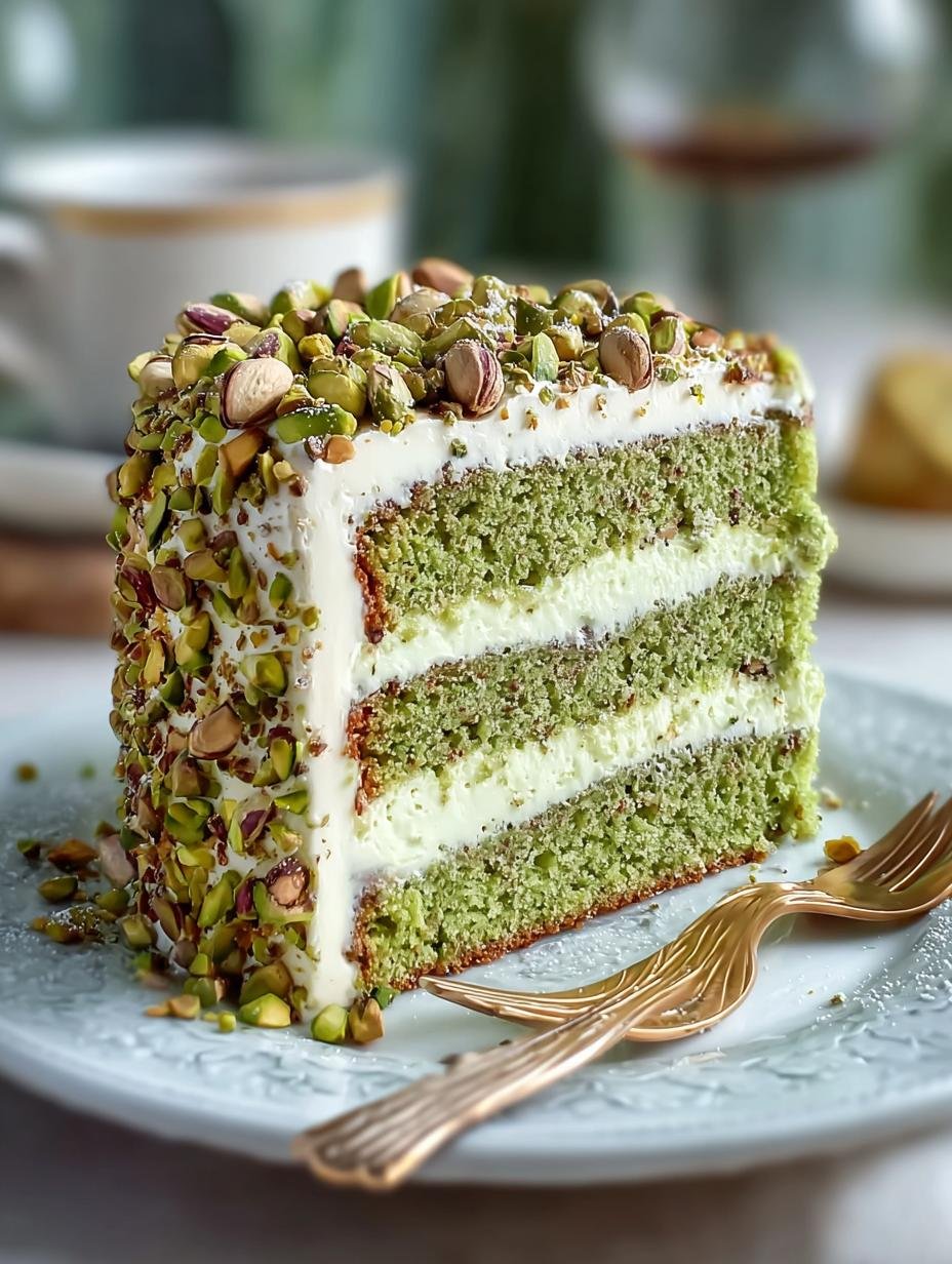 Irresistible Pistachio Mascarpone Layer Cake Recipe - Pistachio Mascarpone Layer Cake - main visual representation